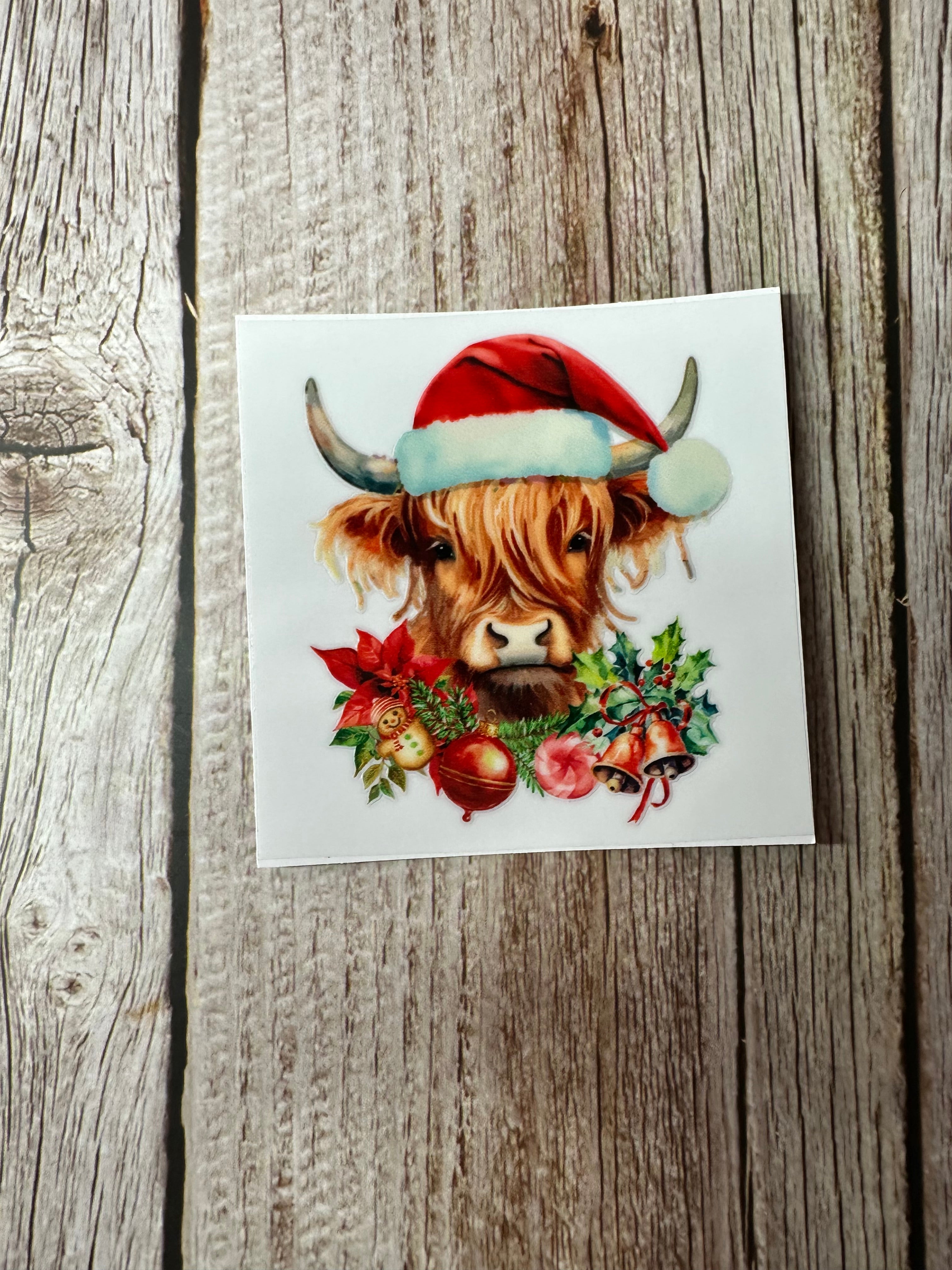 Christmas cow garland