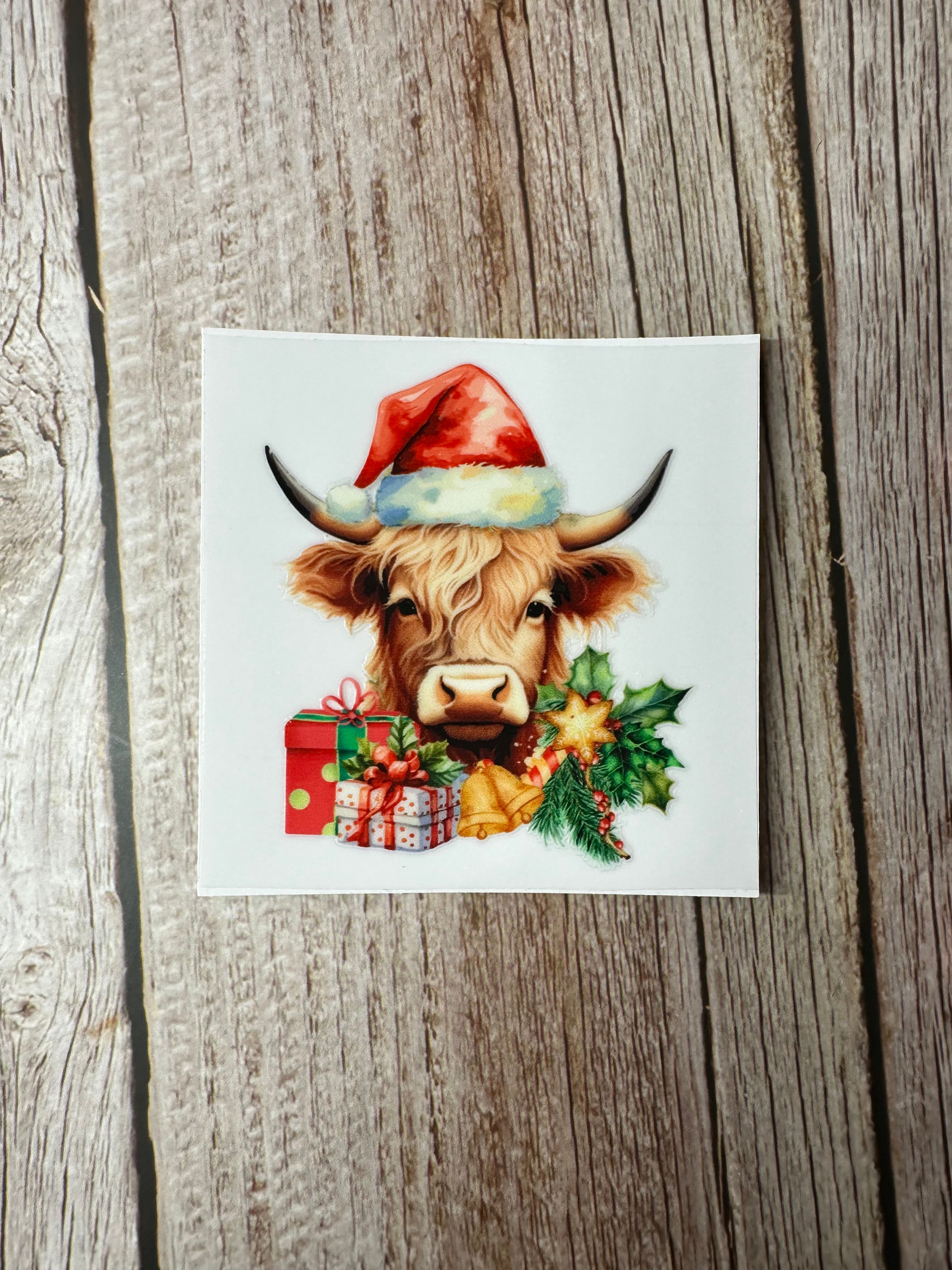 Christmas cow presents