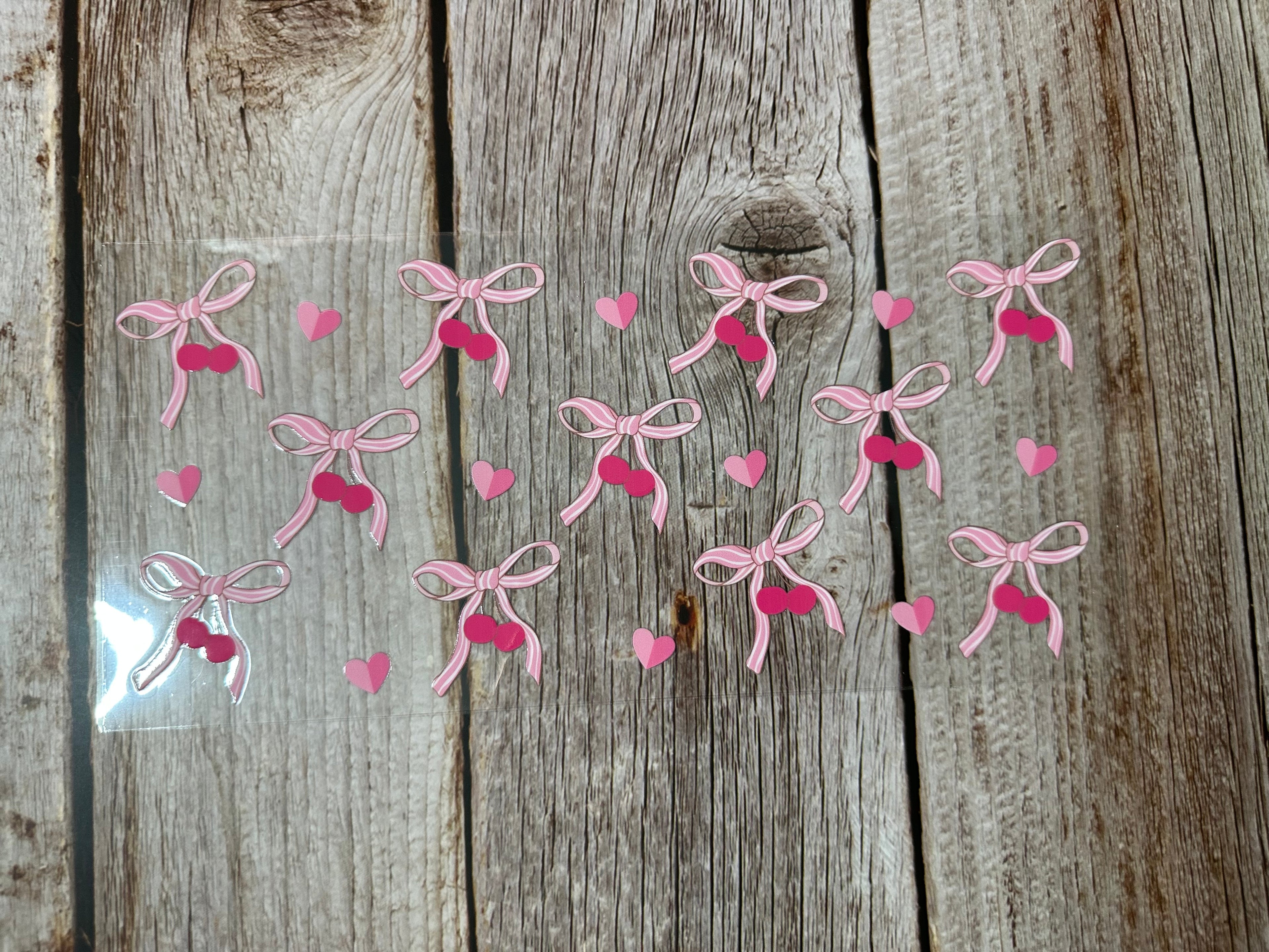 Bows & Cherries Pink