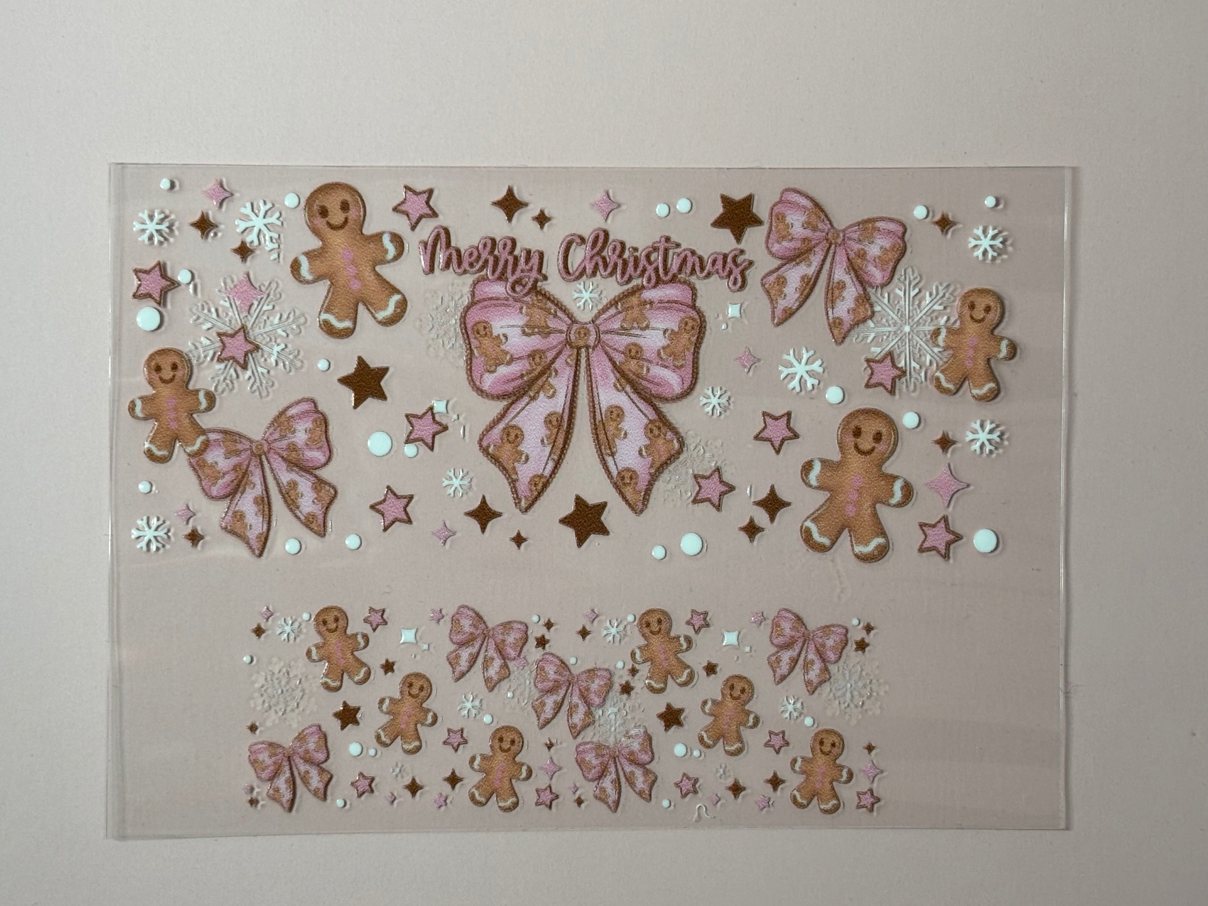 Merry Christmas Gingerbread-Pink