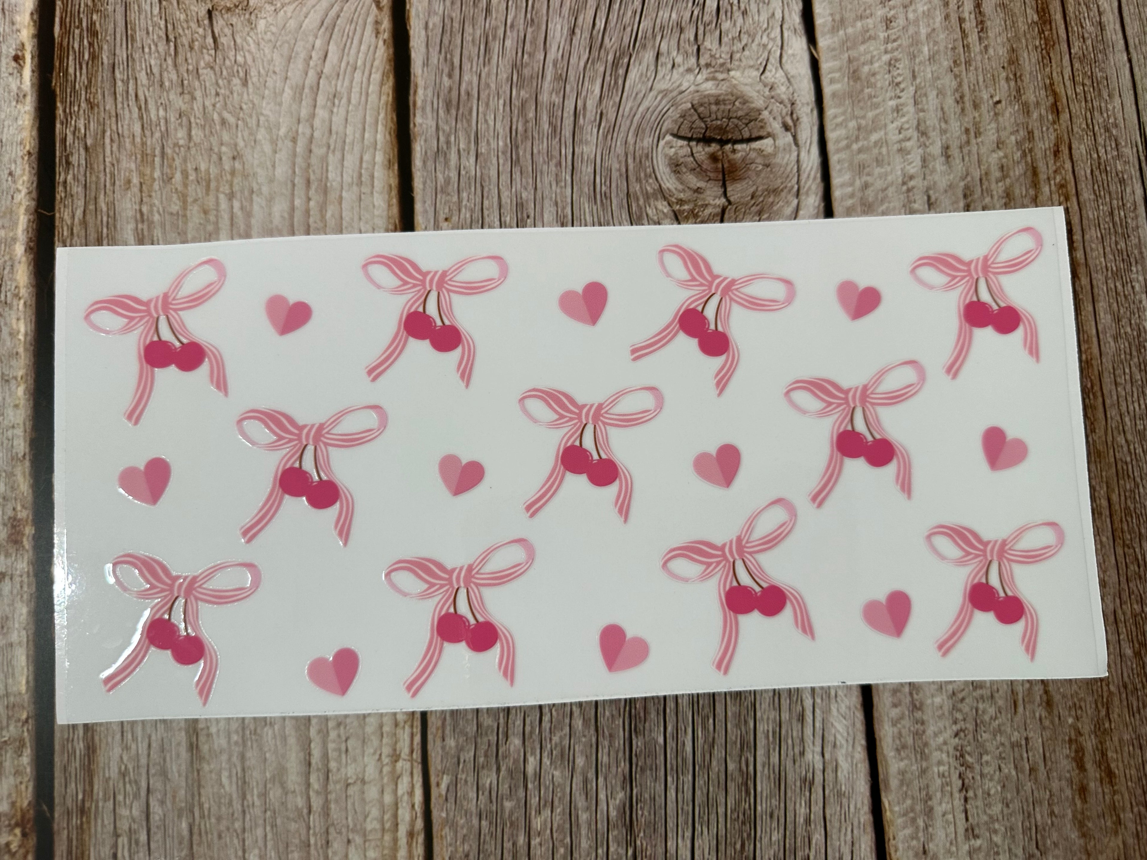 Bows & Cherries Pink