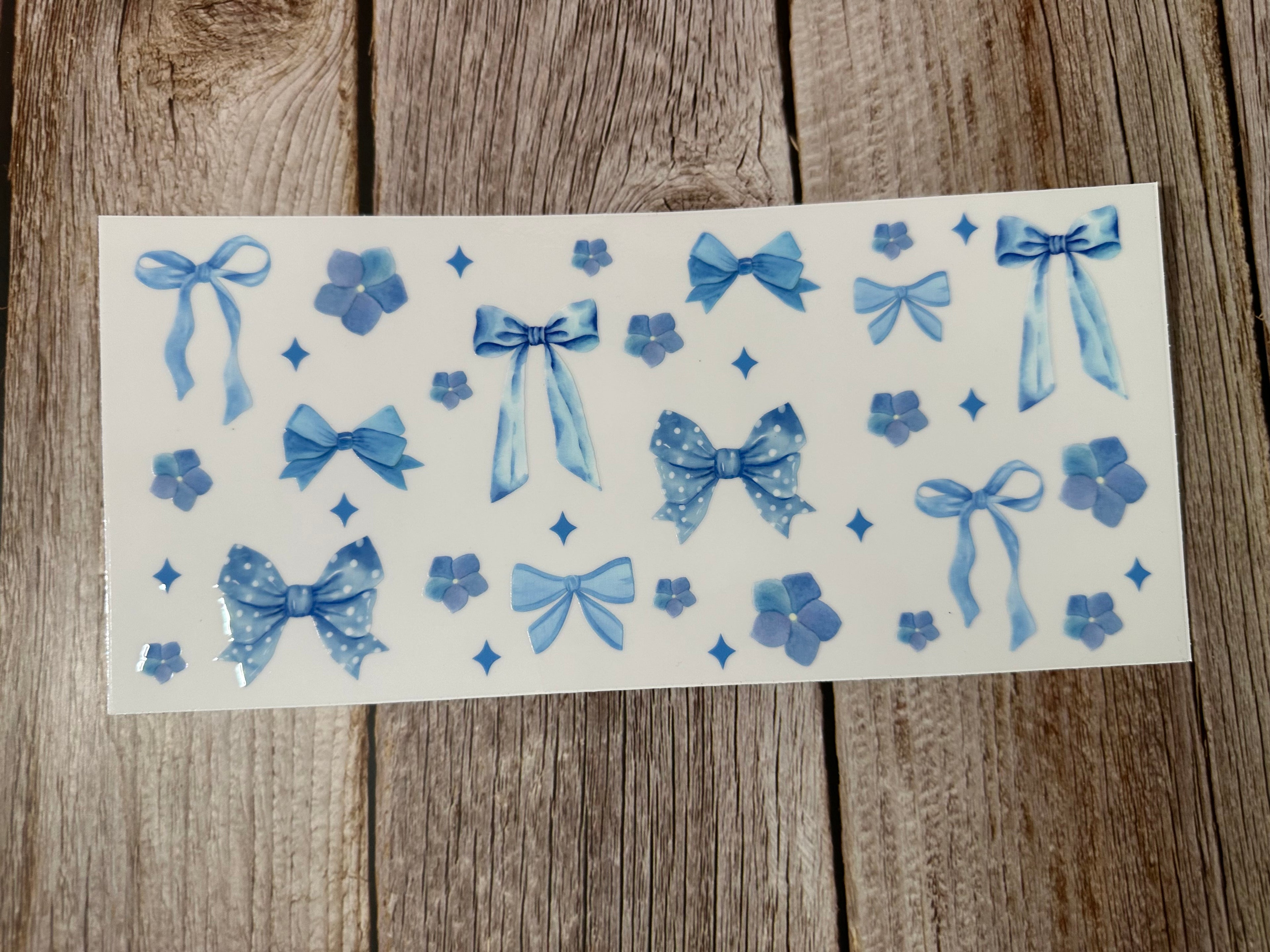 Bows Flowers Blue