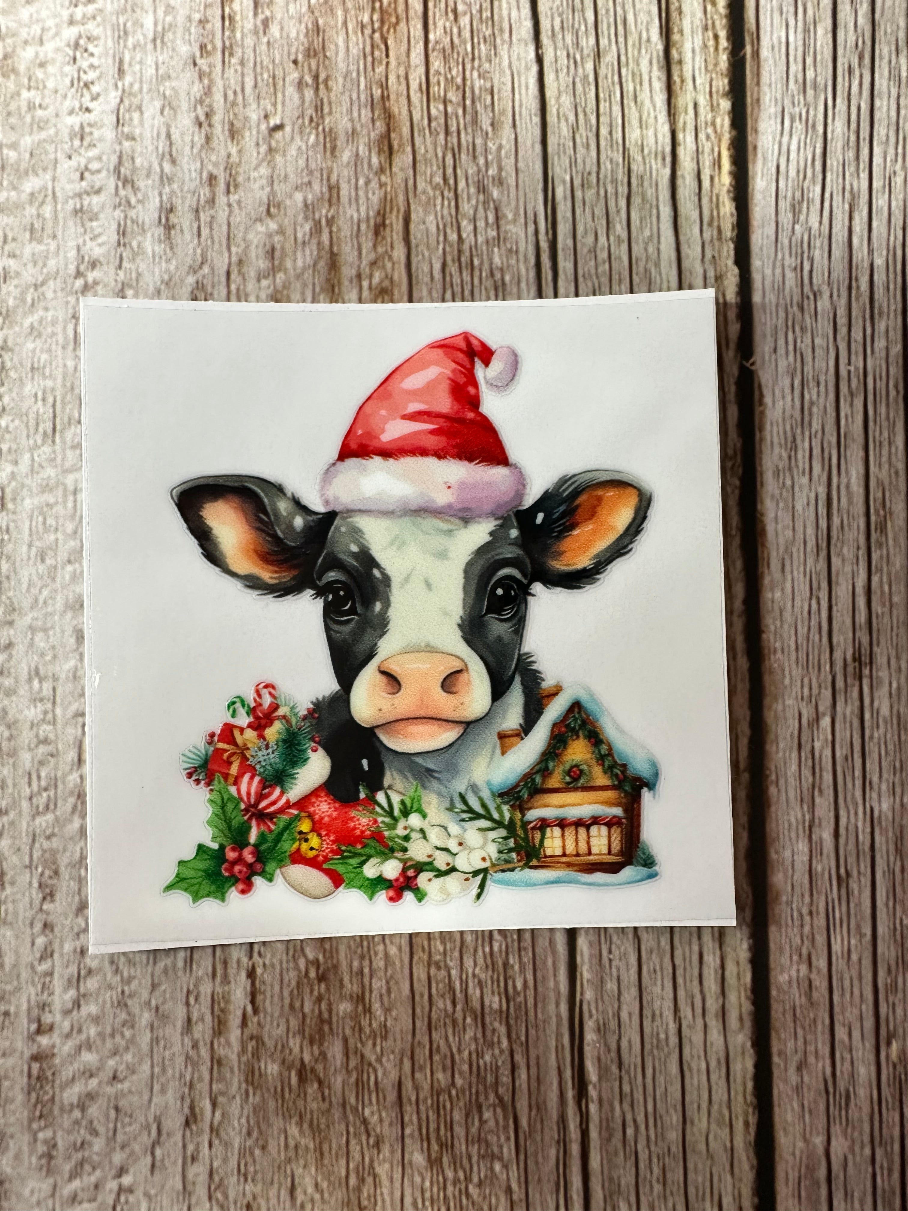 Christmas cow house