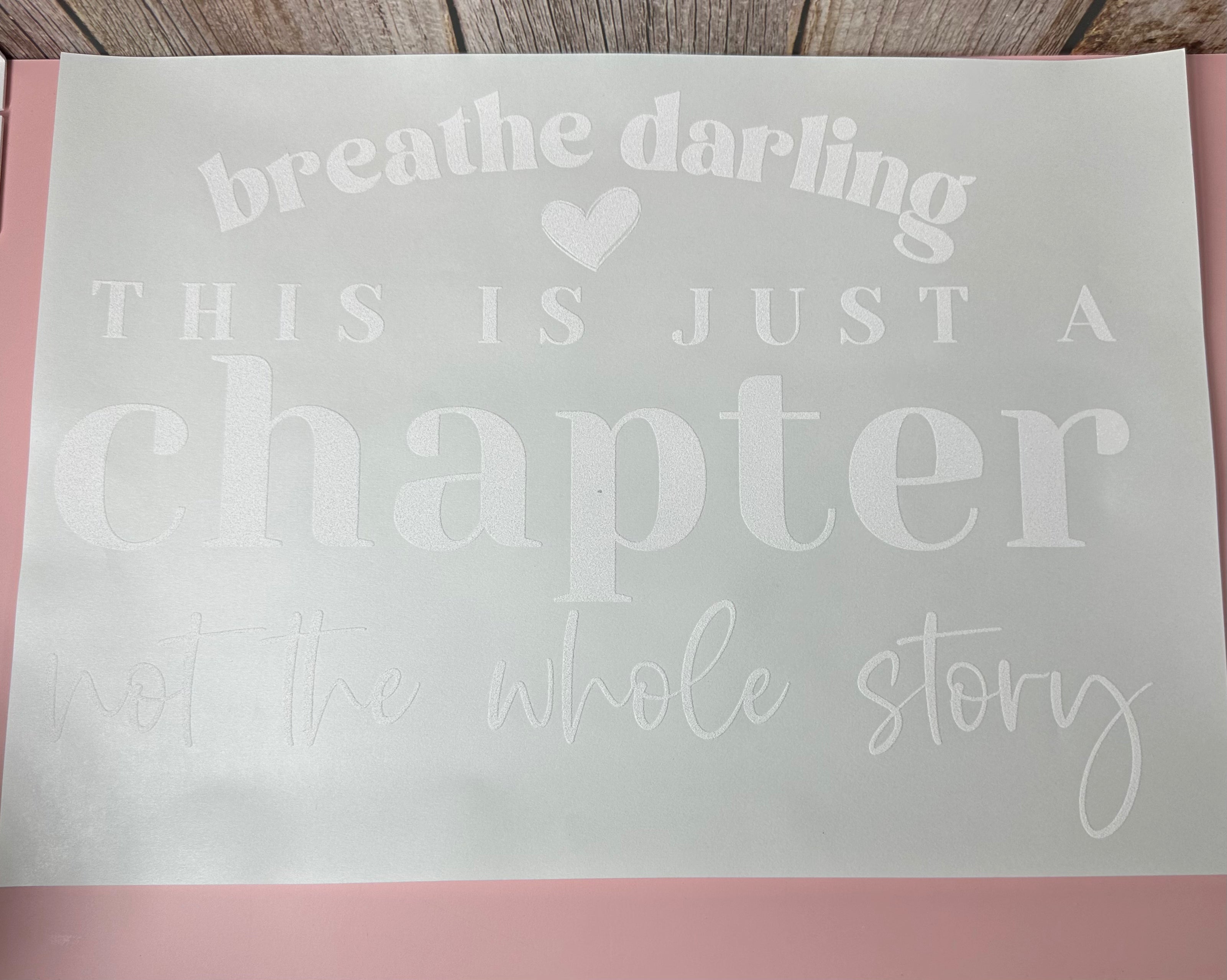 Breathe Darling This Is Just A Chapter