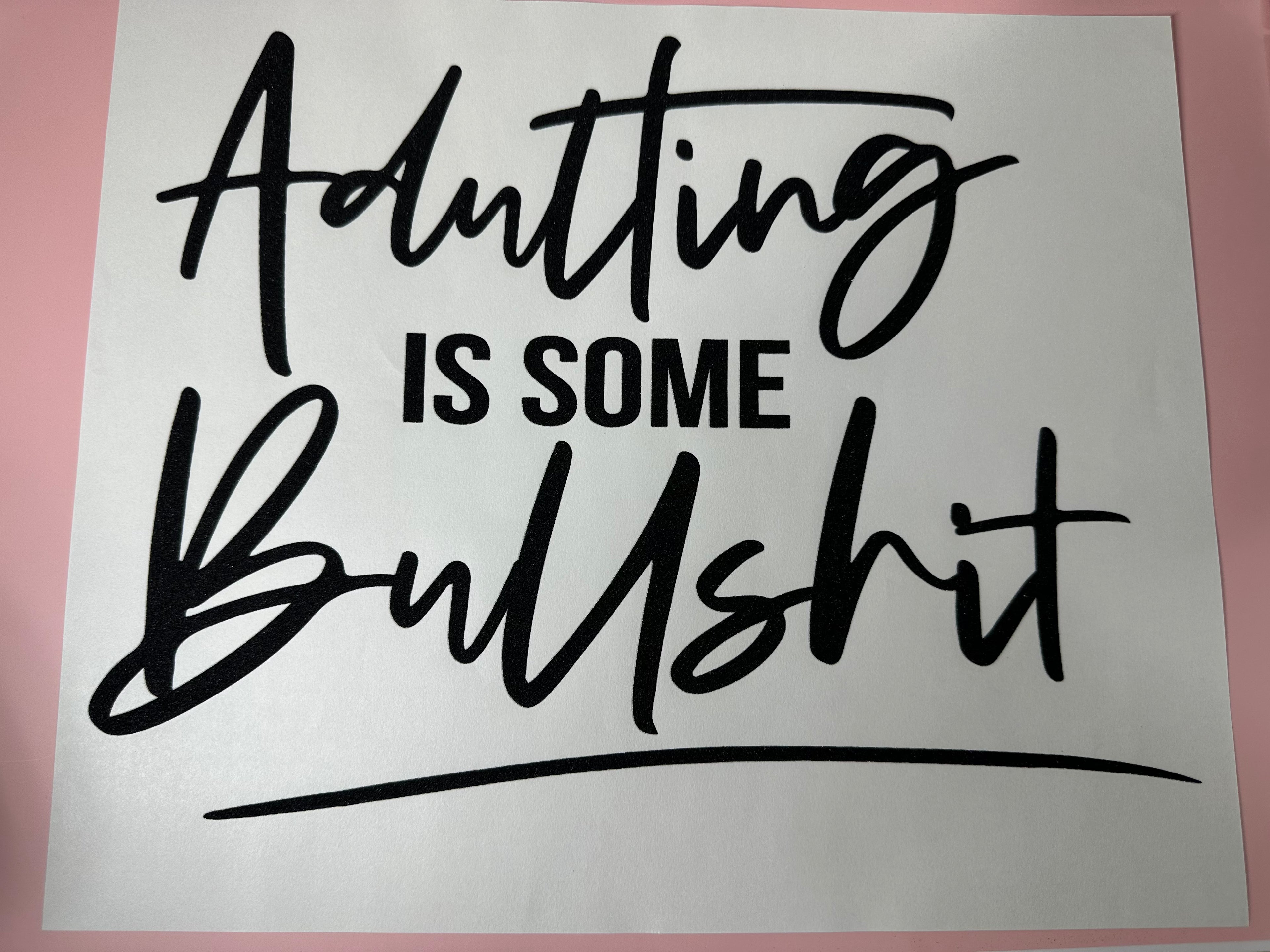 Adulting is some bullshit