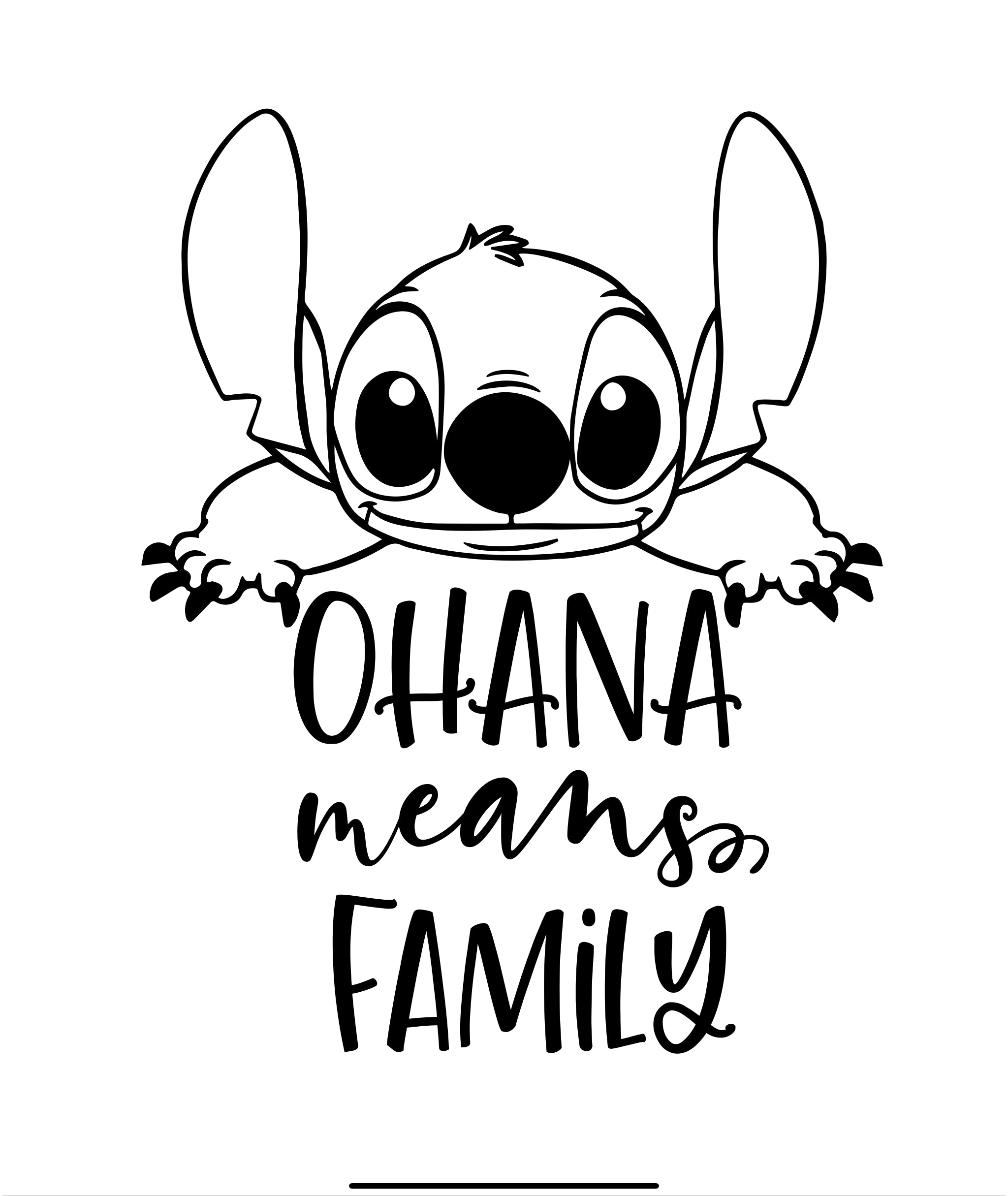 Ohana Means Family Decal