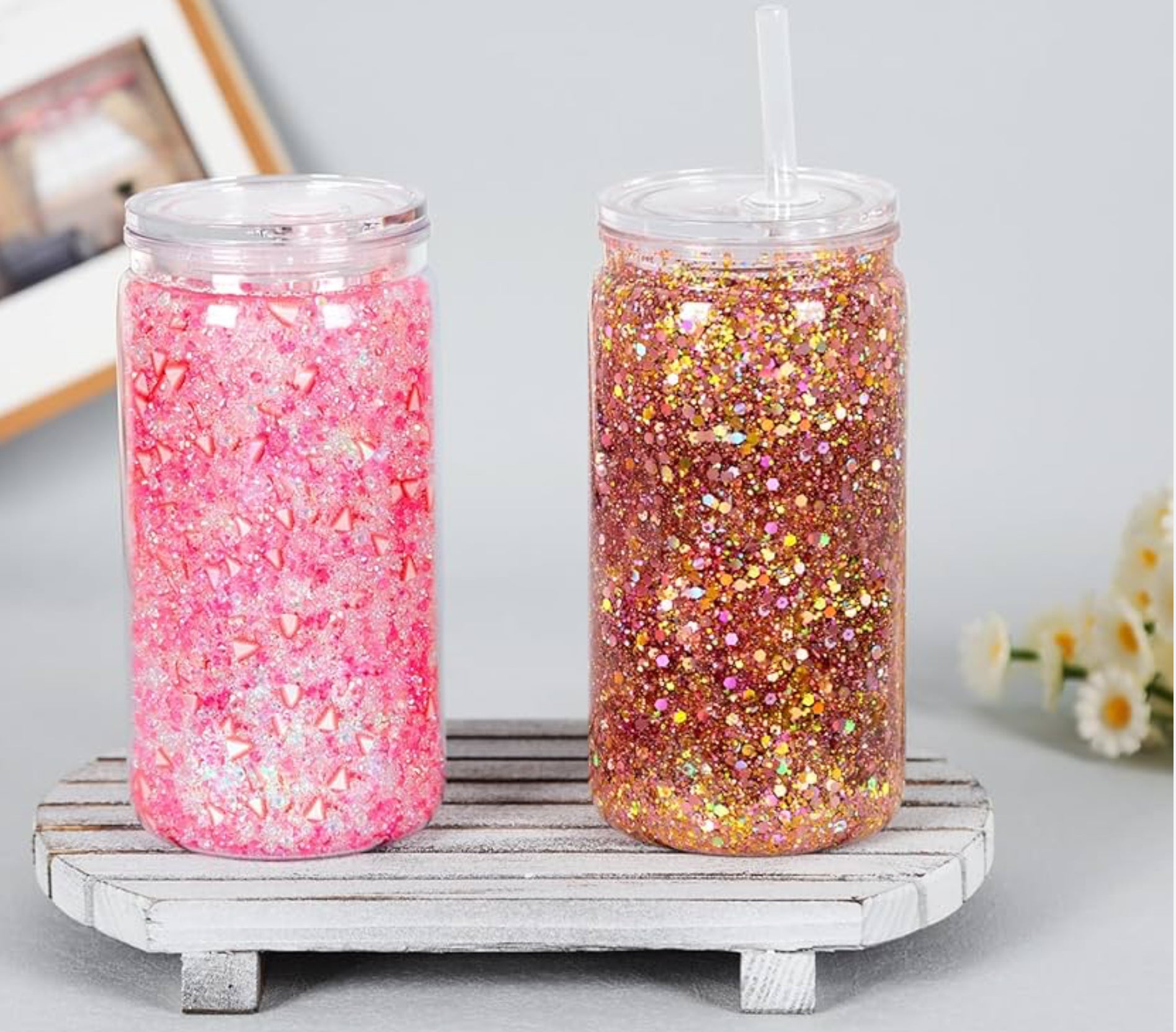 16oz Acrylic Diamond Cup