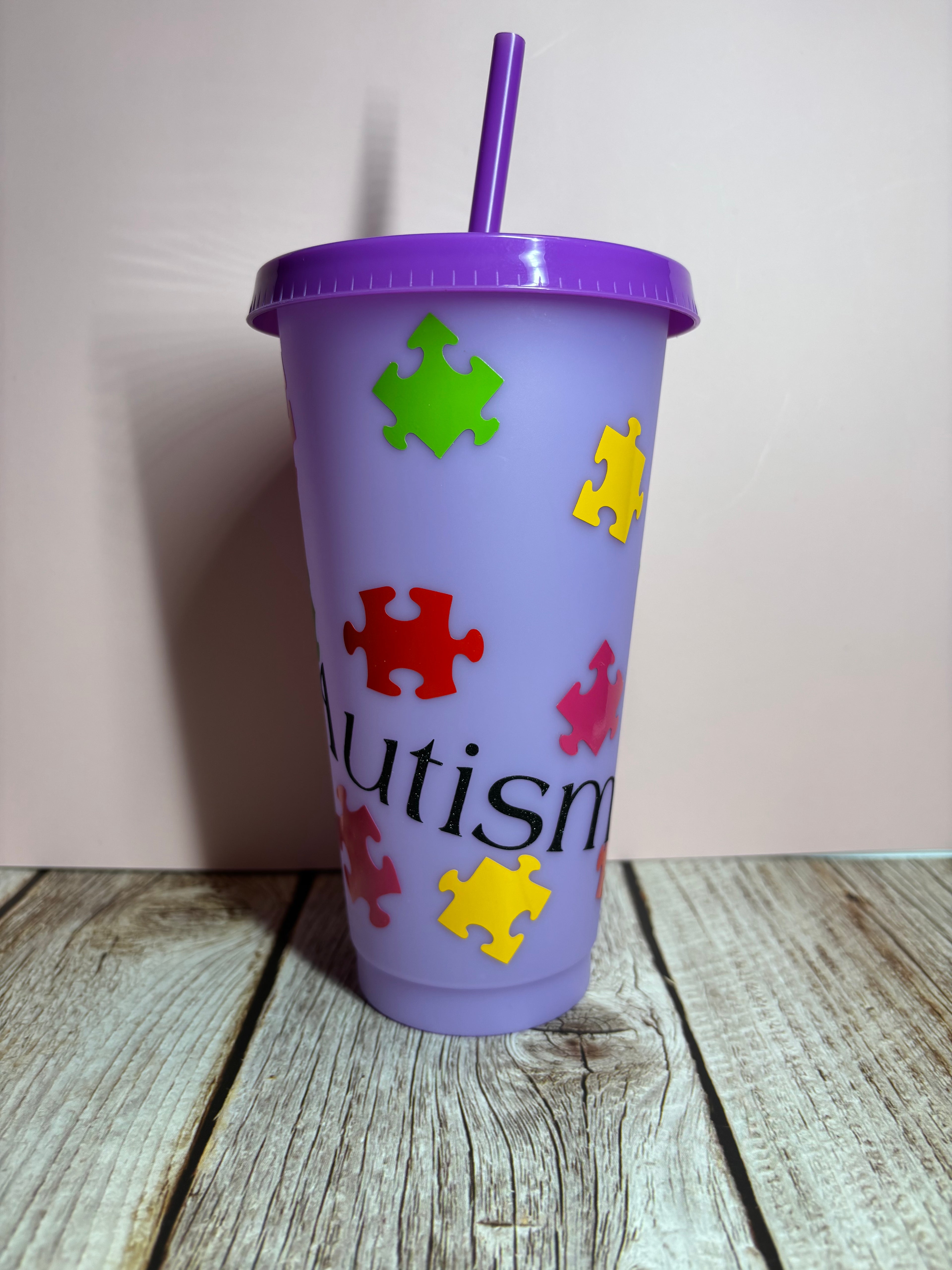 Autism Color Changing cup Purple