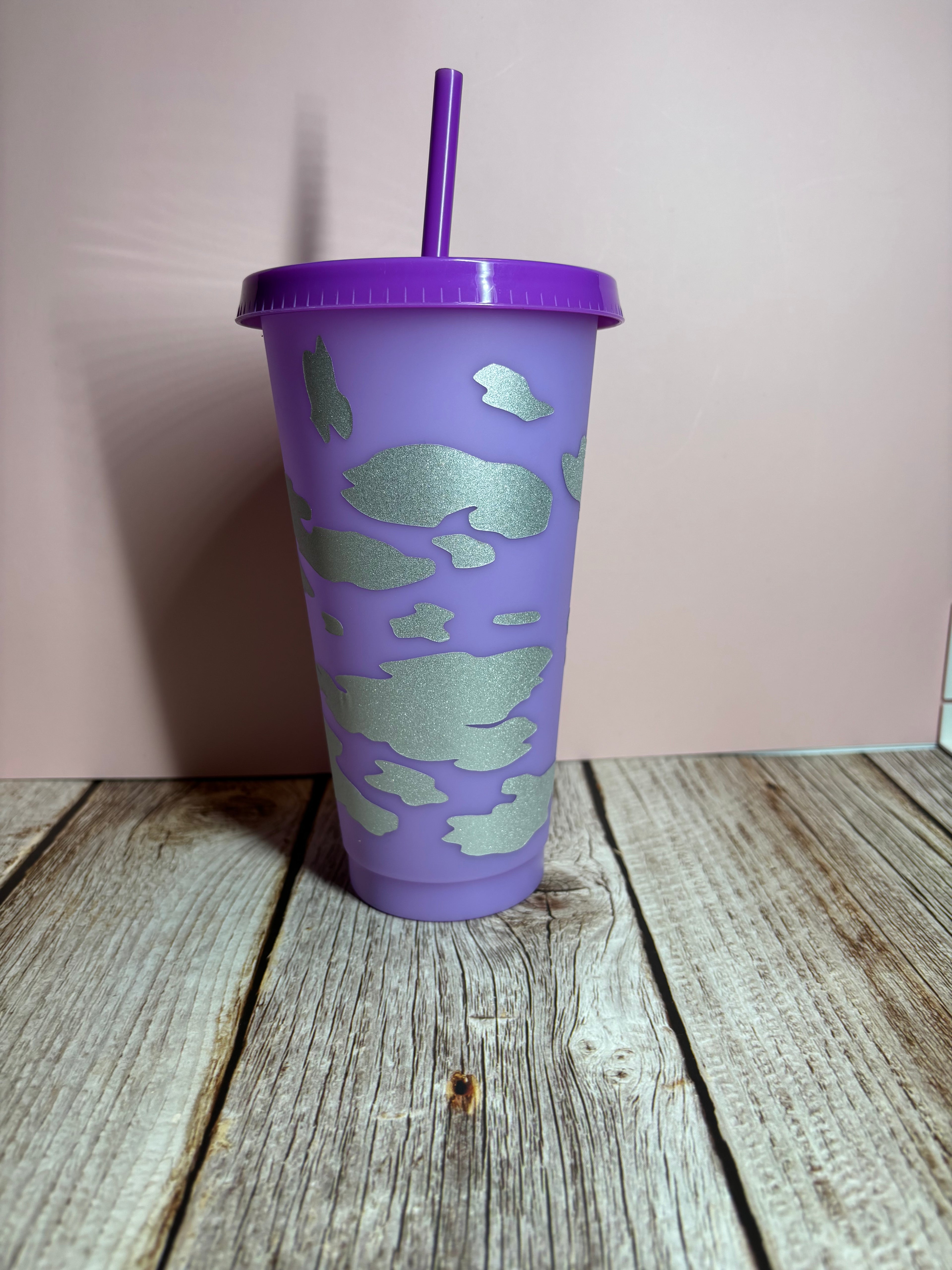 Camo Color Changing cup Purple